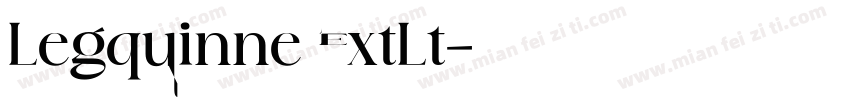 Legquinne ExtLt字体转换